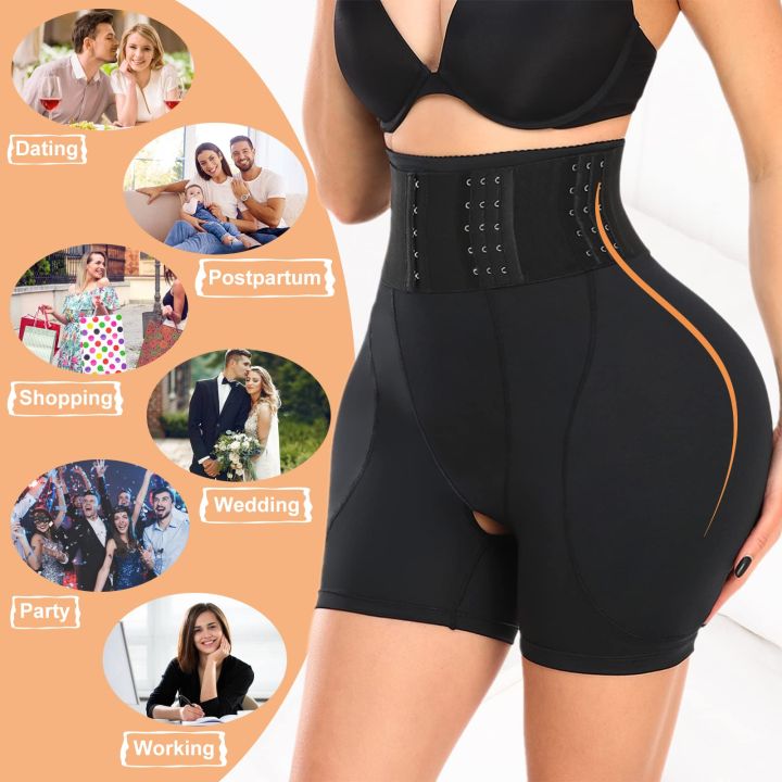 Women%20Hip%20Padded%20Shorts%20High%20Waist%20With%20Hook%20Tummy%20Control%20Panties%20Ass%20Booty%20Enhancer%20Big%20Buttocks%20Brief%20-%20Image%205