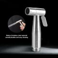 Stainless Steel Handheld High Pressure Faucet / Water Saving Powerful Fixed Sprayer / Women Portable Flusher / Toilet Supercharge Rinse Sprinkler / Bathroom Shower. 