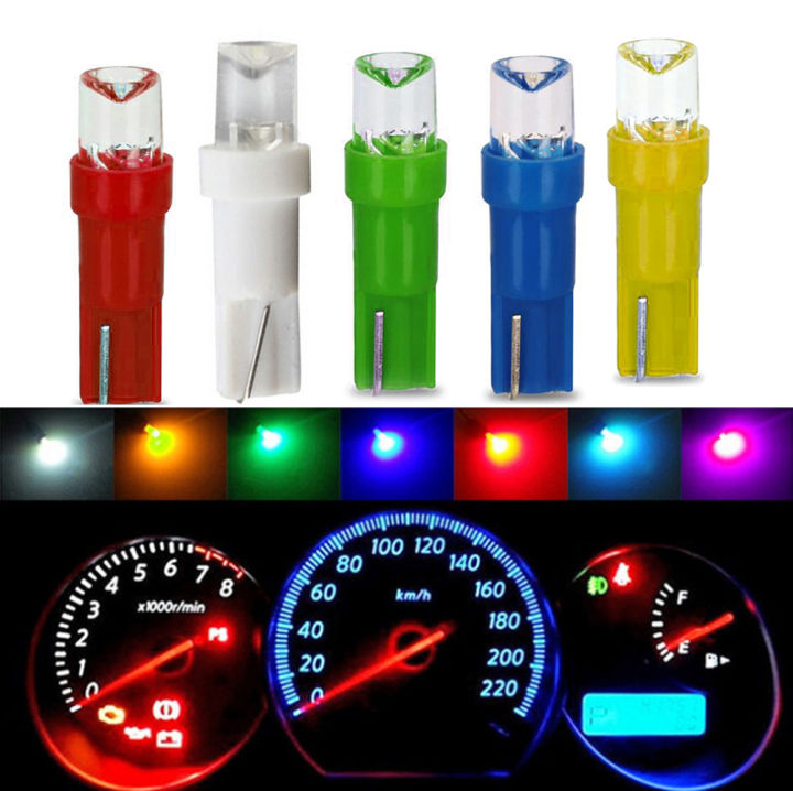 【Free-delivery】 FG 10Pcs T5 LED Car Dash Dashboard Lights Bulb ...