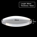 【EleganceEssence】Optical Biconcave Biconvex  Frosted Prism Light Refraction Lens Double Concave Double Convex Student Physical Experiment. 