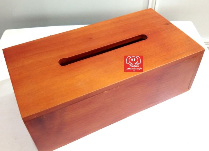 Wooden%20Tissue%20box,%20Rectangular%20Paper%20Cover%20Case%20Napkin%20Vintage%20Holder%20-%20Image%202