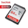 SanDisk Memory Card SDXC 64GB C10 80MB/s Read Speed UHS-I HD for (SDSDUNC-064G-ZN6IN). 