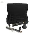 B Flat Beginner Clarinet with Strap Professional Bakelite Tube for Professionals Orchestra Stage. 