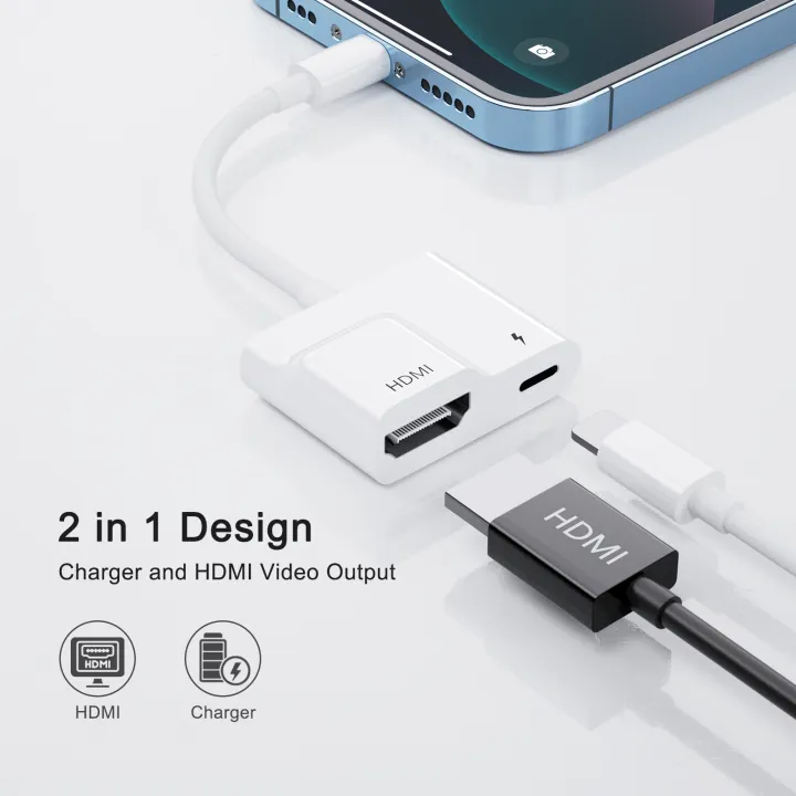 Lightning%20to%20HDMI%20Digital%20AV%20Adapter%20for%20iPhone%2014/13/iPad%20to%201080P%20TV/Card%20Reader/USB/Ethernet%20Support%20Projector/Monitor%20-%20Image%202