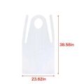 100 Pcs Disposable Plastic Aprons Eco Flat Pack Protection Body Polythene Clear Waterproof Oil Proof Thickened Disposable Apron. 