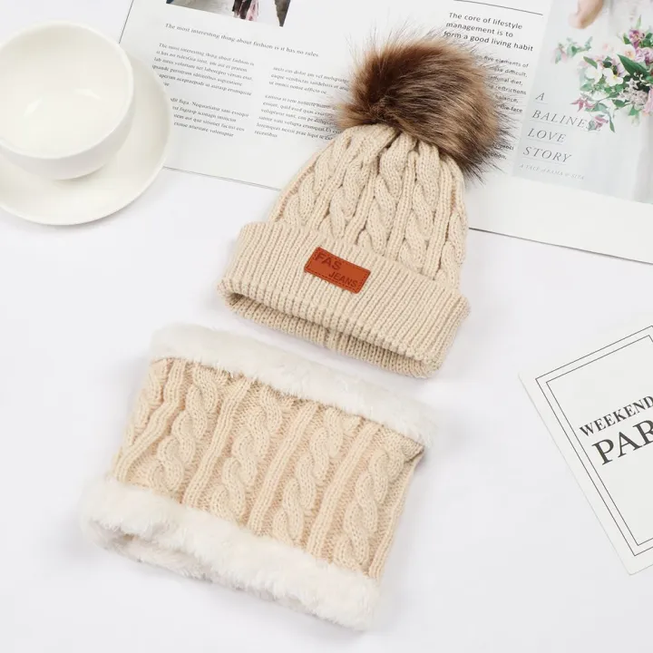 Fashion%20Toddler%20Winter%20Warm%20Hat%20Scarf%20Set%20Hemming%20Hat%20Knitted%20Neckerchief%20Beanie%20Cap%20-%20Image%206