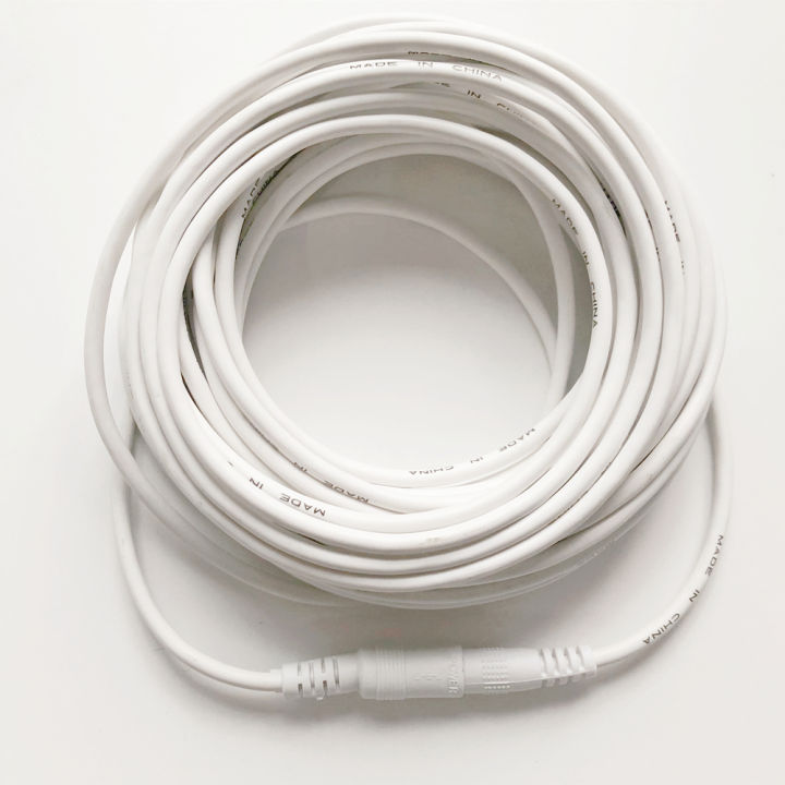 3M/5M/10M/15M/20M/30M/50M DC 12V CCTV Camera Power Cable 5.5mmx2.1mm ...