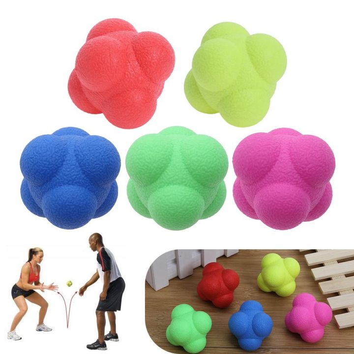 Fitness Reaction Ball Hexagonal Reaction Ball Agility Coordination flex Exercise Sports Fitness Training Ball Exerciser