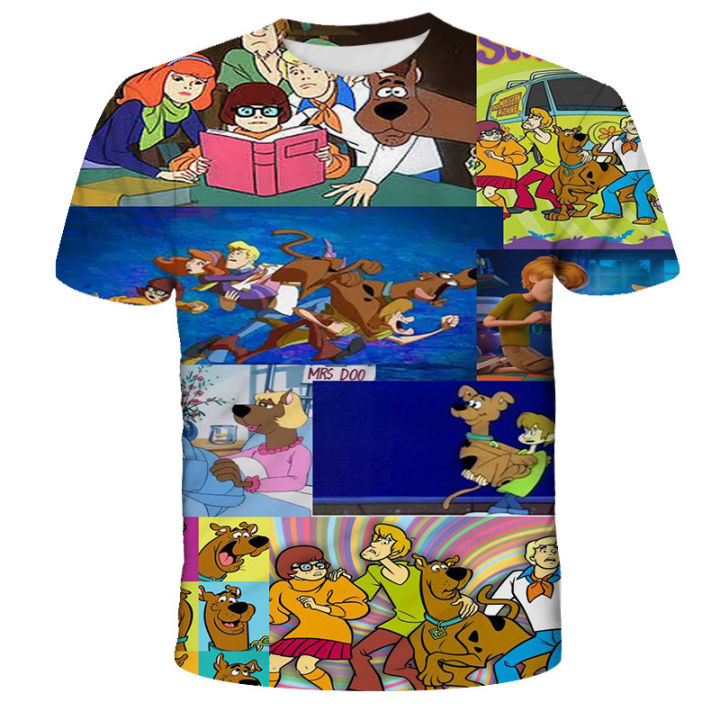 Scooby%20doo%20Cartoon%20Anime%20figures%20Harajuku%20T-shirt%203D%20Printing%20Boy%20Girl%20Children%20With%20Round%20Neck%20Short%20Sleeves%20Baby%20Clothes%20-%20Image%205