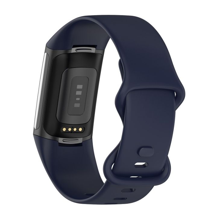 For%20Fitbit%20Charge%206%20Solid%20Color%20Butterfly%20Buckle%20Silicone%20Watch%20Band%20L%20Size%20-%20Image%202