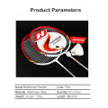 Outtobe Badminton 6PCS Badminton Racket Set Sports Fitness Rackets Professional Iron Alloy Badminton Racket Sturdy Rackets Shock Absorption Racket High Tension Racquets for Daily Leisure with 3 Shuttlecocks & Carrying Bag. 