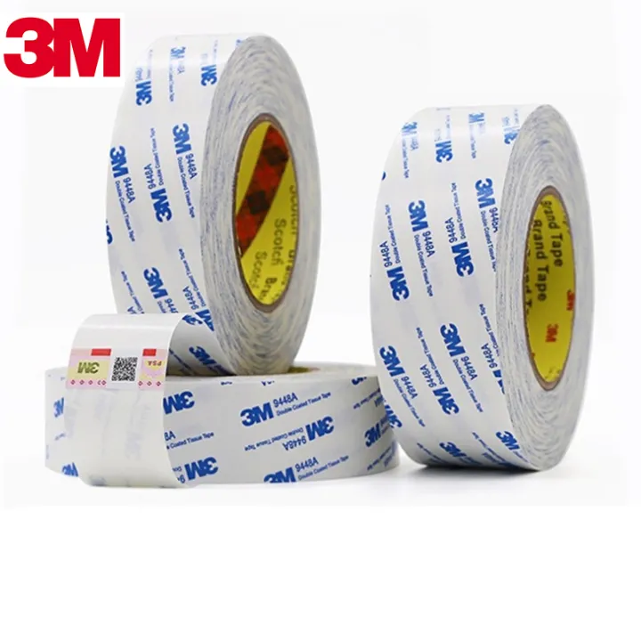 3M%209448A%20Double%20Side%20Tape%20No%20Marks,%20Adhesive%20White%20Waterproof%20Non-Woven%20Fabric,%20Ultra-Thin%20and%20Transparent%203M%20Double-Sided%20Tape%20-%20Image%204