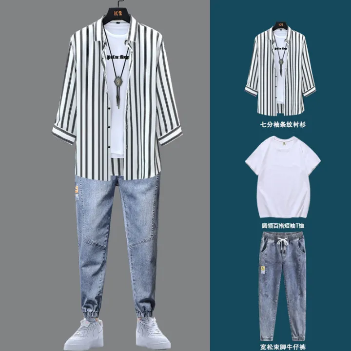 Men's%20Casual%20Sports%20Suit%20Men's%20Suit%20Matching%20Handsome%20Trendy%20Summer2023New%20Fashion%20Boys'%20Clothes%20-%20Image%209