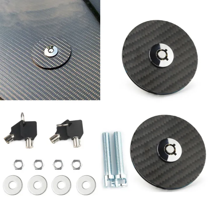 Lock Engine Hood Car Universal Engine Hood Cover Lock Key Quick Latch Release Aluminum ...