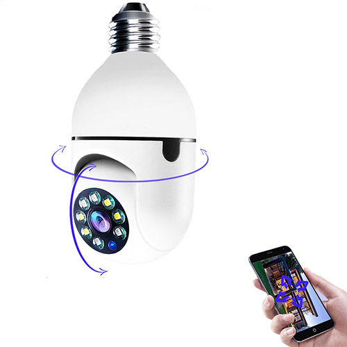 360 PTZ WIFI Bulb Camera CCTV security surveillance camera App V380 Pro