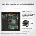 ARELENE TX06 Desktop Mini ITX Case Mini Game Computer Chassis HTPC Chassis for MINI-ITX Ultra-Thin Motherboard. 