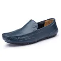【ZIME】Men's Leather Casual Shoes Outdoor Fashion Men Loafers Spring Autumn Cow Leather Loafers Soft Comfortable Male Business shoes. 