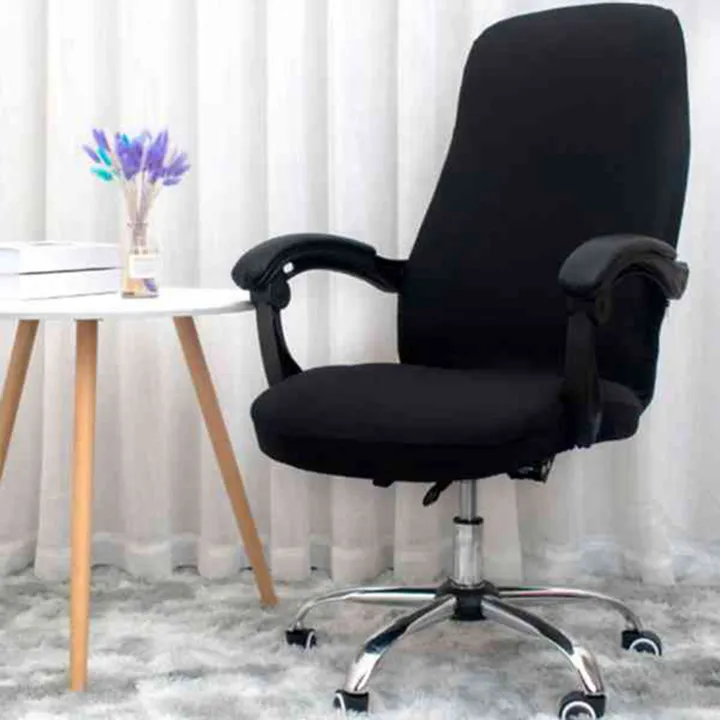 QUANBU%202X%20Office%20Armrest%20Seat%20Cover%20Rotating%20Elastic%20Chair%20Cover%20Computer%20Armchair%20Protective(Only%20Seat%20Cover)%20-%20Image%202