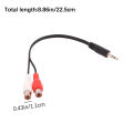 Universal RCA Cable 3.5mm Jack Stereo Audio Cable To 2RCA Socket Female To Male To Headphone 3.5mm Adapter For DVD Amplifier Cologo. 