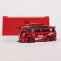 model bike LF 1/64 Bus RWB T1 Modified Version Toy Car Model Alloy Diecast Mini Scale Collection Model Car Toys for Boys Birthday SouvenirParty Tableware. 