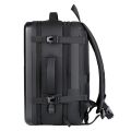 17.3Large Capacity Double Shoulder Hard Shell Travel Backpack Dry Wet Separation Travel Black Technology Schoolbag Briefcase. 