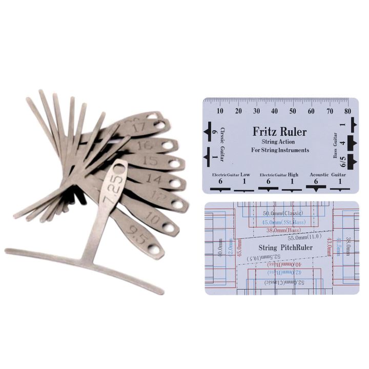 String Instrument Luthier Measurements Chart.pdf SRIWEN Guitar Luthier Measuring Tools Kit Set String Action Ruler, 9 ...