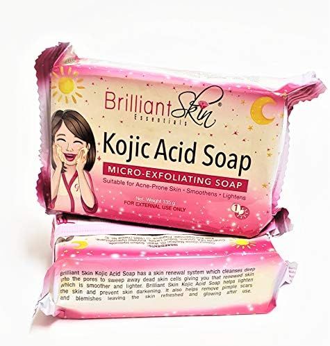 Brilliant Skin Kojic Micro Exfoliating Acid Soap Bar (135g, Pack of 2) FROM DUBAI (SAM)