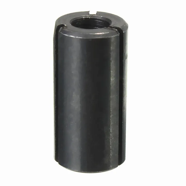 1PC 1/2" to 1/4" Router Collet Reduction Tools DIY Sleeve Tool Bit - A3 Carbon Steel Black