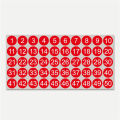 1 to 50 Number Stickers Consecutive Number Stickers 1 Inch Self-Adhesive Decal for Indoor and Outdoor Waterproof Labels Number Inventory Stickers for Inventory Storage Classification. 