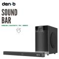 Den-b Sound Bar and Speaker Subwoofer. 