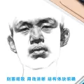 Copy Portrait Five Officials Gome Character Book Tutorial Real Person Album Painting Head Portrait Zero Infrastructure Sketch. 