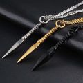 Stainless Steel Chain Necklace for men kwentas for men Fashion Women Gold Black Barb Chain Necklace Spear Pendant Jewelry Gift kwintas pang lalaki uso ngayon. 