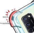 Torofy Clear Soft TPU Case for OPPO A52 Shockproof AntiShock Bumper with Transparent Hard Edges. 