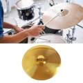 Brass Jazz Drum Crash Cymbal for Beginner Drummers Drum Players Performance 12inch. 