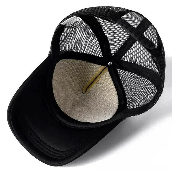 Unisex%20Plain%20Trucker%20Hat%20Mesh%20Back%20Snapback%20Hat%20Baseball%20Cap%20Solid%20Visor%20Net%20Cap%20-%20Image%203