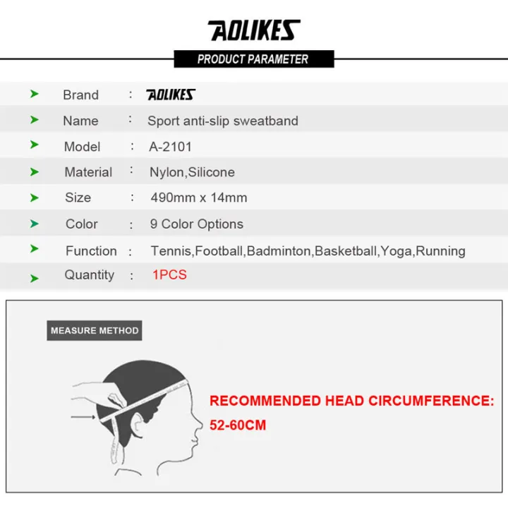 NEW%20%E3%80%90LATS%20Store%E3%80%91Aolikes%20Nylon%20Elastische%20Hoofdbanden%20Zweetband%20Antislip%20Voor%20Mannen%20Haarbanden%20Running%20Zweet%20Bands%20fitness%20Hoofdband%20-%20Image%203