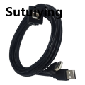 Sutuiying Dual Port USB2.0 Waterproof Cable Car Lnstrument Panel Audio Extension Cable USB For Car ABS Housing 1m. 
