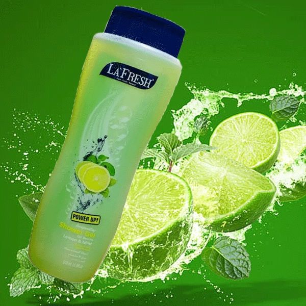 La Fresh (llmg) Power up Shower Gel Lemon & Mint Gel Douche 500ml