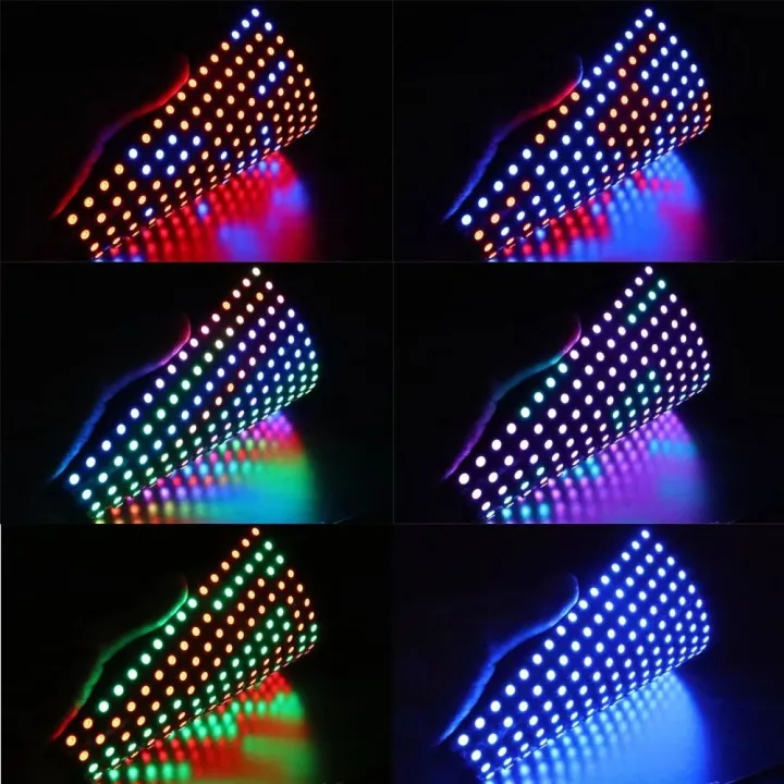 Individually Addressable Flexible 8x8 16x16 8x32 with IC WS2812 WS2812B ...