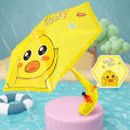 Press Trigger Water Toy Fun Water Shooter Toy with Umbrella Defense Nozzle Exciting Outdoor Entertainment for Boys Frog Duck Dinosaur Patterns Easy Continuous Water Release Perfect Buyer's for Kids. 