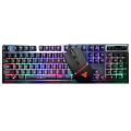 Fantech KX302s Mouse And Keyboard Combo 104Key English Keyboard 8000DPI Adjusted Professional Wired Mouse For Mouse Gamer. 