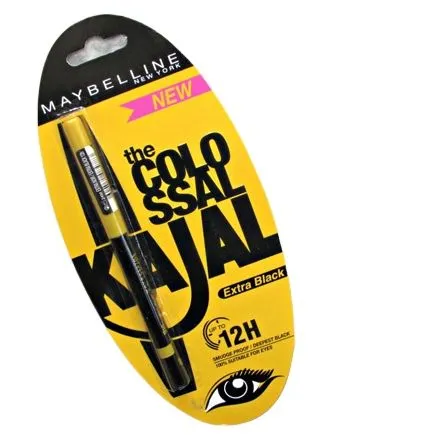 Original_ Extra Black Made in GERMANY Maybelline Kajal Waterproof Eye liner 12hrs Long Protection Maybelline New York the Colossal Kajal