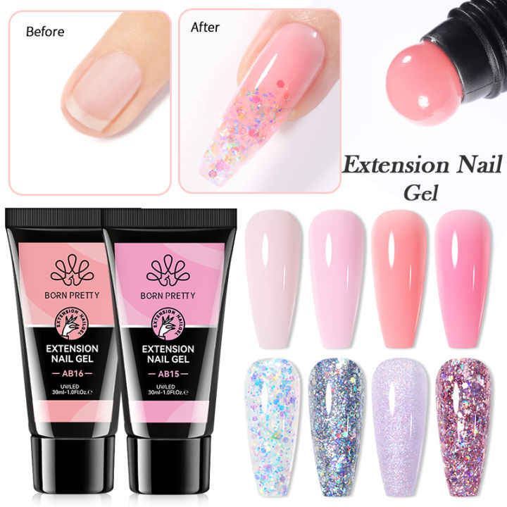 BORN%20PRETTY%20Acrylic%20Gel%20For%20Nail%20Extension%20Milky%20White%20Quick%20Building%20Soak%20Off%20UV%20Gel%20Nail%20Art%20Gel%20Semi-Permanent%20Varnish%20-%20Image%204