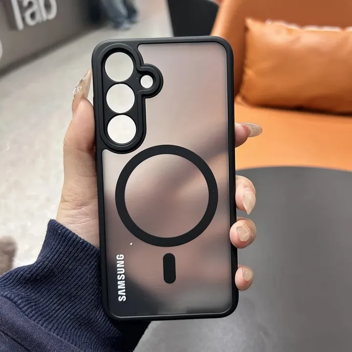 Samsung%20Galaxy%20S25%20S24%20S23%20S22%20Ultra%20Plus%20FE%20A%2056%2036%20A55%2035%20Case%20Wireless%20Magnetic%20Charging%20For%20Magsafe%20Charger%20MatteClear%20Cover%20-%20Image%207