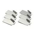 6Pcs/Lot Self Adhesive Stainless Steel Wall Glass Stick Hooks Hangers Holders. 