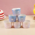 【Booming】 50Pcs Rainbow Cupcake Liners for Baking Gradient Cupcake Wrappers Baking Cups Dounp.