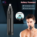 HEGRUS Electroic Nose Hair Trimmer Ear Face Clean Trimmer Razor Removal Nose Face Care Portable Painless Nose Hair Trimmer  Washable Ear Nose Hair Cutter. 