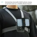 Action Camera Chest Mount Harness Strap Adjustable for Live Skiing. 