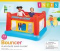 Intex Inflatable Jump-O-Lene Playhouse Trampoline Bounce House for Kids Ages 3-6 Pool Red/Yellow, 68-1/2" L x 68-1/2" W x 44" H |INTEX 48260 |MUT 275K|HN. 