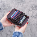 Fashion Mini ID Card Holder Wallet PU Leather Credit Card Holder Wallets Card Case Zipper Coin Purses Wallet. 